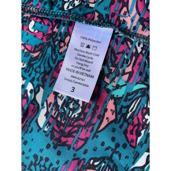 LULAROE Girls Teen/Youth Green Sheer Floral Kimono Open Cardigan Size 3 XS/S - Picture 4 of 8